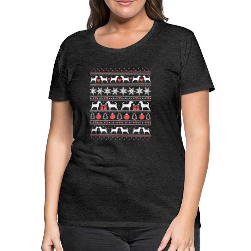Jack Russell Christmas - Naisten premium t-paita