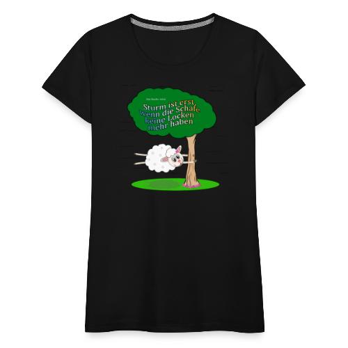 Schaf mit Locken - Frauen Premium T-Shirt