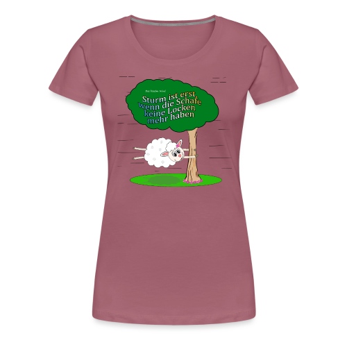 Schaf mit Locken - Frauen Premium T-Shirt