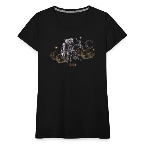 Gemini Constellation Celestial Map - Dame premium T-shirt