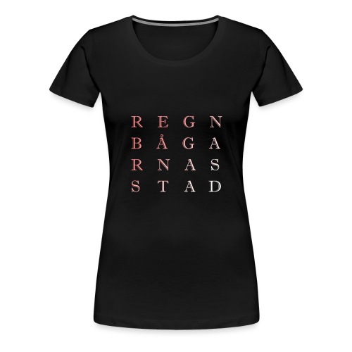 REGNBÅGARNAS STAD - Premium-T-shirt dam