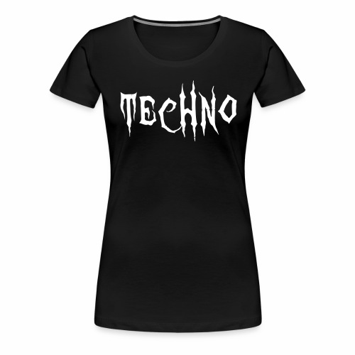 Techno Schriftzug Horror Böse Harder Styles - Frauen Premium T-Shirt