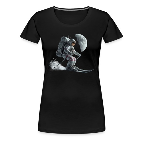 Astronaut Skifahrer - Frauen Premium T-Shirt