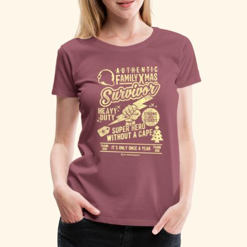 Family Xmas Survivor - Frauen Premium T-Shirt