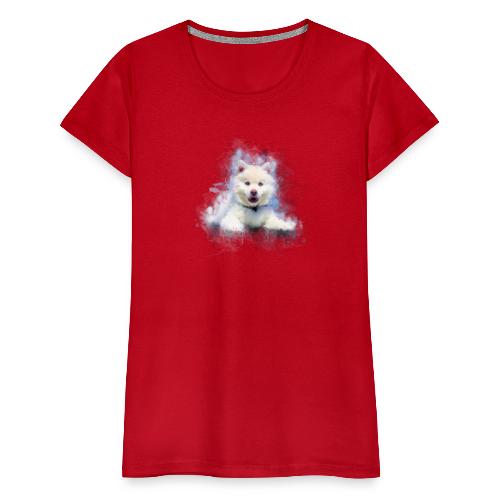 Husky sibérien Blanc chiot mignon -by- Wyll-Fryd - T-shirt Premium Femme