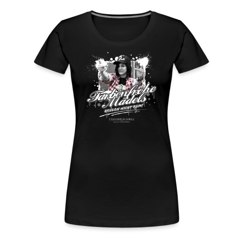 Farbenfrohe Mädels - Frauen Premium T-Shirt