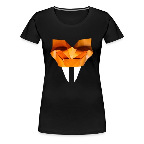 Origami Saber Toothed Tiger Mask - Origami Tiger - Women's Premium T-Shirt