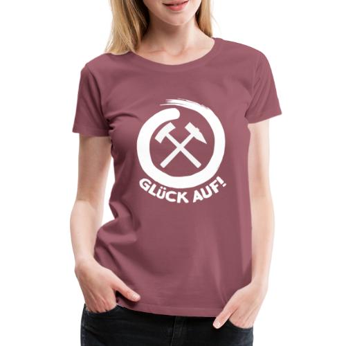Eisen und Schlägel - Glück auf! - Frauen Premium T-Shirt