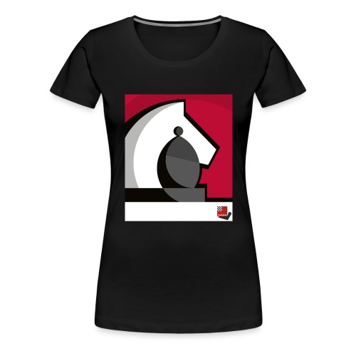 ChessBase Schach Läufer und Springer - Camiseta premium mujer
