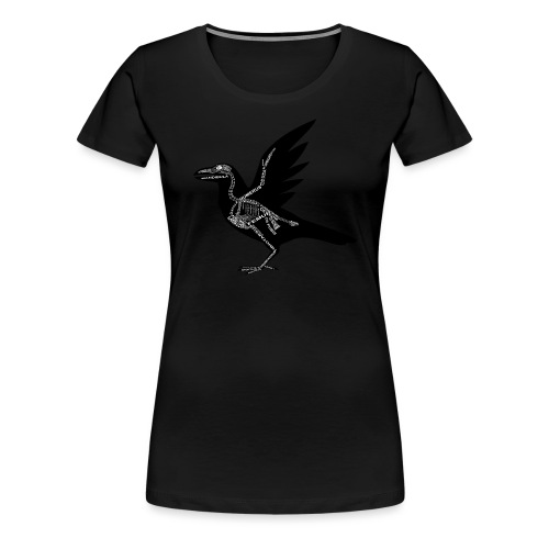 Raben-Skelett - Premium T-skjorte for kvinner