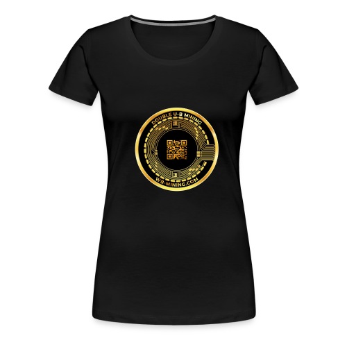 WBM LOGO QR CODE in schwarz GOLDQR - Frauen Premium T-Shirt
