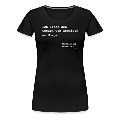 fanshirt archivcamp - Frauen Premium T-Shirt