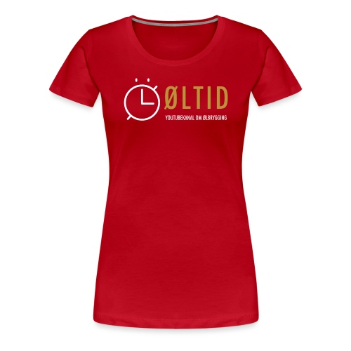 øltid side - Premium T-skjorte for kvinner