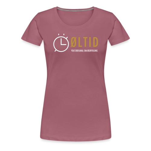 øltid side - Premium T-skjorte for kvinner