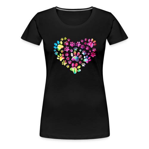 patte de cœur - T-shirt Premium Femme