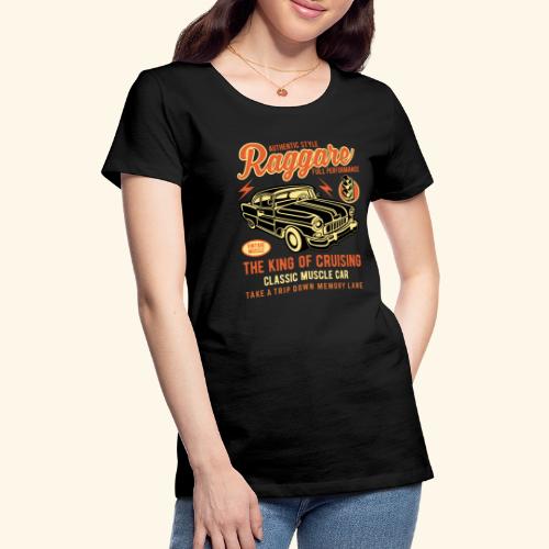 Raggare Vintage Custom Car T Shirt Design - Frauen Premium T-Shirt
