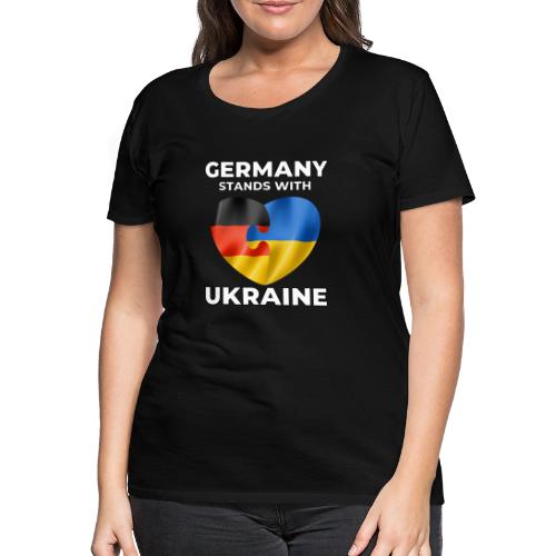 Saksa tukee Ukrainaa - Naisten premium t-paita