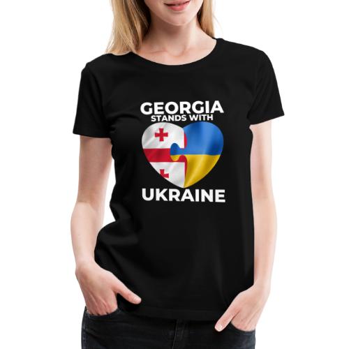 Georgia tukee Ukrainaa - Naisten premium t-paita