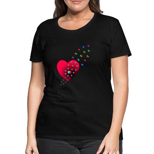 Schmetterlingsherz - Frauen Premium T-Shirt