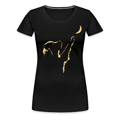 dog moon - T-shirt Premium Femme
