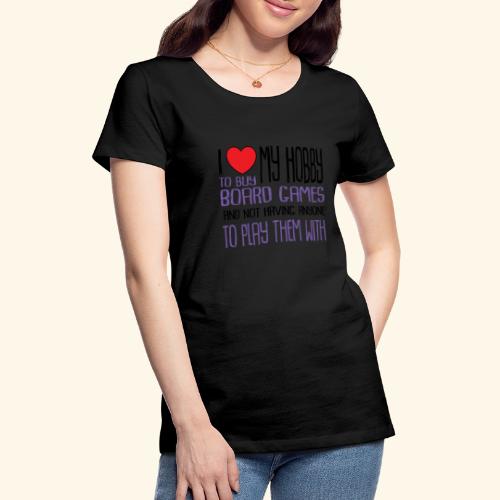 Text My Hobby Purple - Premium-T-shirt dam