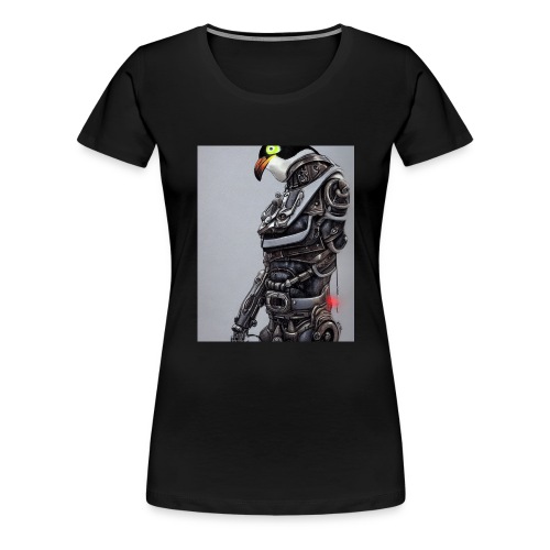 Cyborg Penguin - Frauen Premium T-Shirt