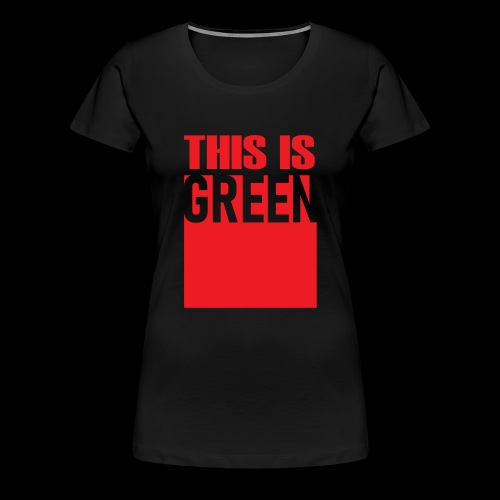 Green - Premium-T-shirt dam