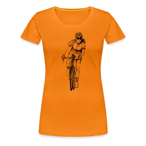Radfahrerin - Frauen Premium T-Shirt