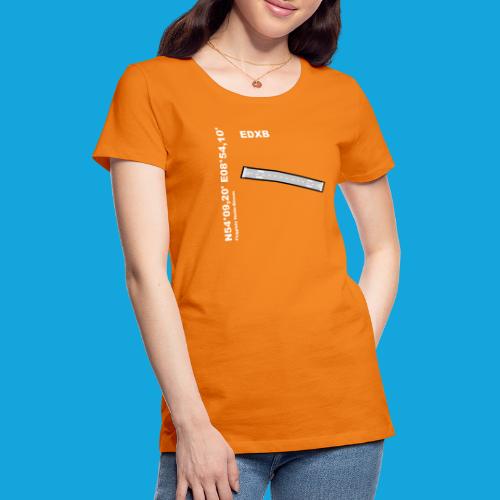Flugplatz EDXB Design mit Namen und Koordinaten - Frauen Premium T-Shirt