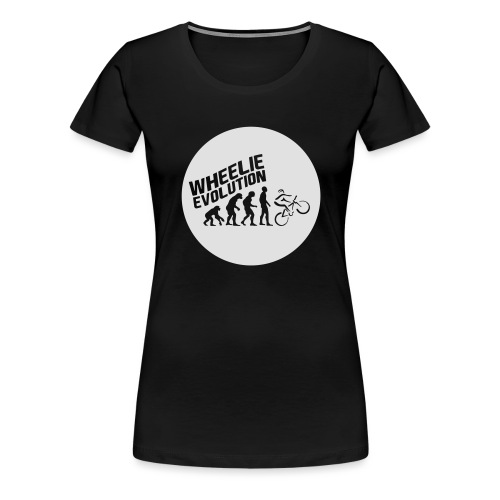 Wheelie Evolution (WHITE) - Frauen Premium T-Shirt