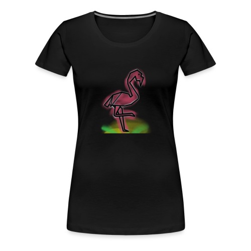 Flamingo auf einem Bein - Frauen Premium T-Shirt