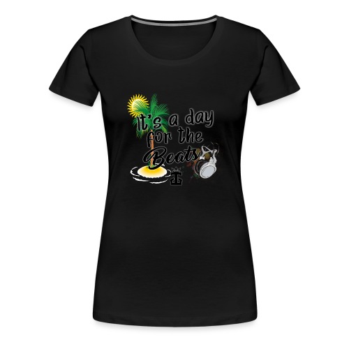 Day for the beats with Glow and Logo - Women's Premium T-Shirt
