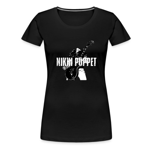 NP gitarrist Logo weiss - Frauen Premium T-Shirt