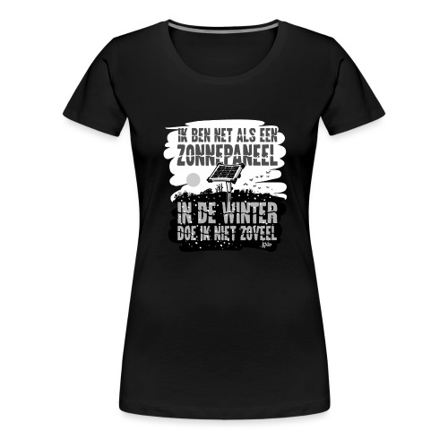 0978 zonnepaneel zomer winter - Vrouwen Premium T-shirt