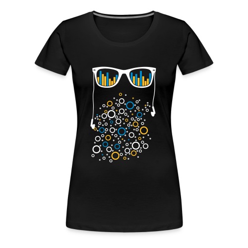 Brille mit Equalizer - Frauen Premium T-Shirt