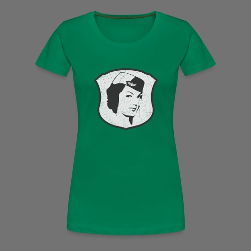 Lentoemäntä Lentoemäntä (oldstyle) - Naisten premium t-paita