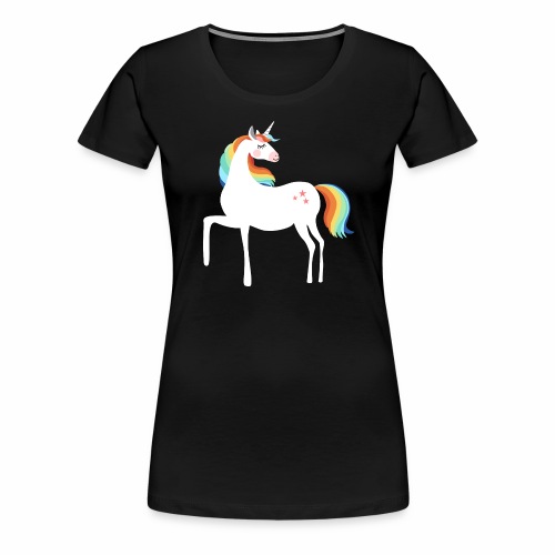 stolzierendes Einhorn bezaubernd Pferde Fabelwesen - Frauen Premium T-Shirt