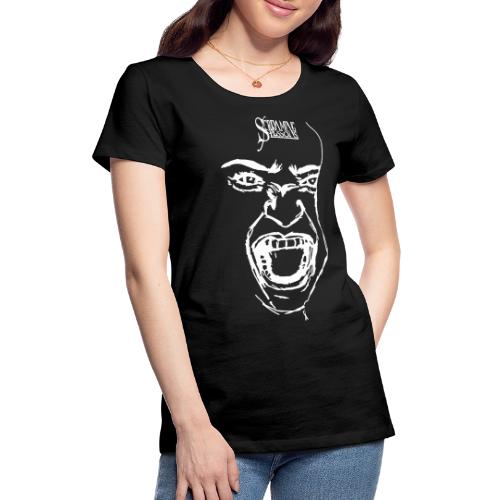 Screaming Face - Frauen Premium T-Shirt