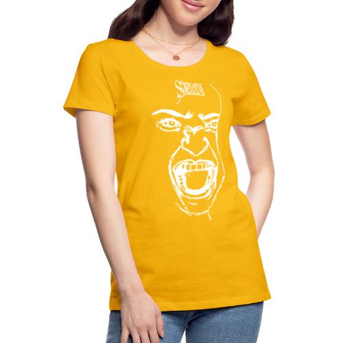 Screaming Face - Frauen Premium T-Shirt
