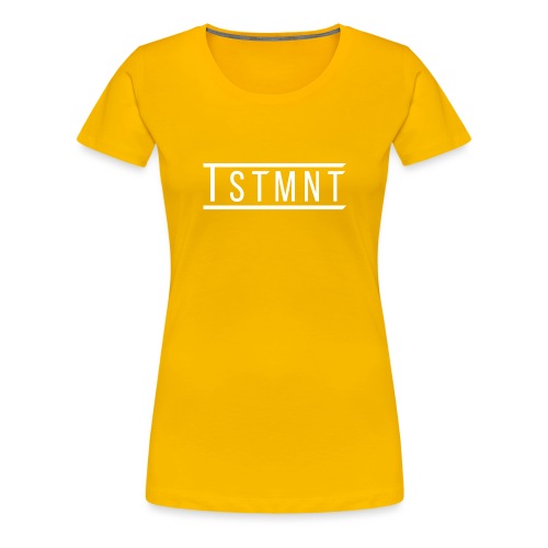 TSTMNT Logo (White) - Women's Premium T-Shirt