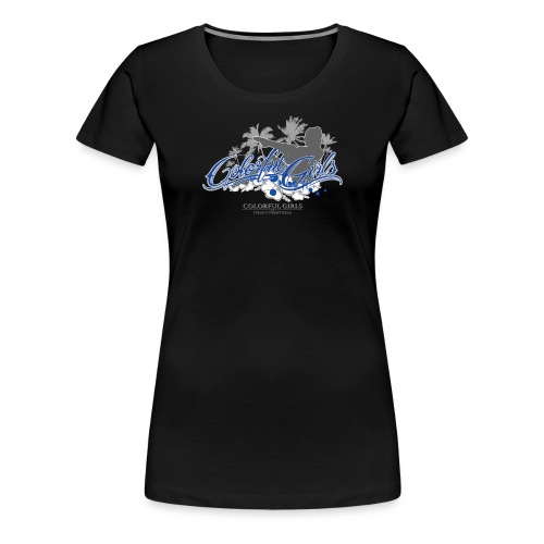 Colorful Girls - Logo Silhouette 1 - Frauen Premium T-Shirt