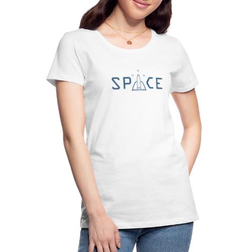 SPACE Type Stefan Lindblad Design Blue 2019 png - Premium-T-shirt dam