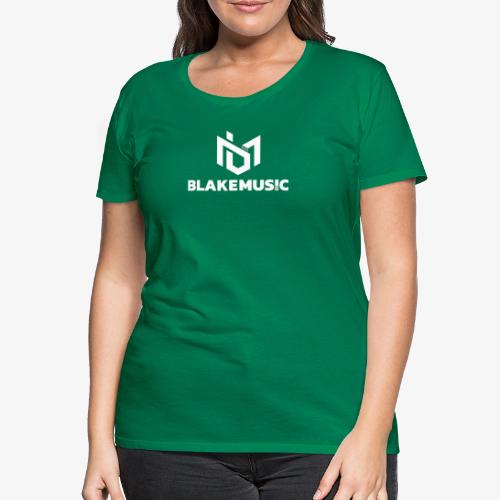 blAkeMusic Logo White - Women's Premium T-Shirt