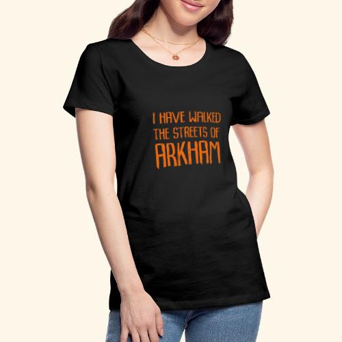 Streets of Arkham Orange - Premium-T-shirt dam