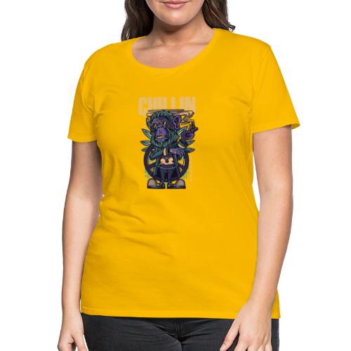 Chillin Ape - Frauen Premium T-Shirt