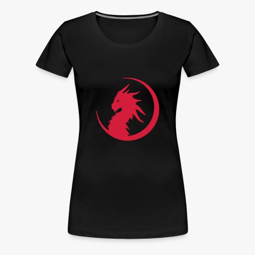 Dragon Moon Silhouette - Dame premium T-shirt