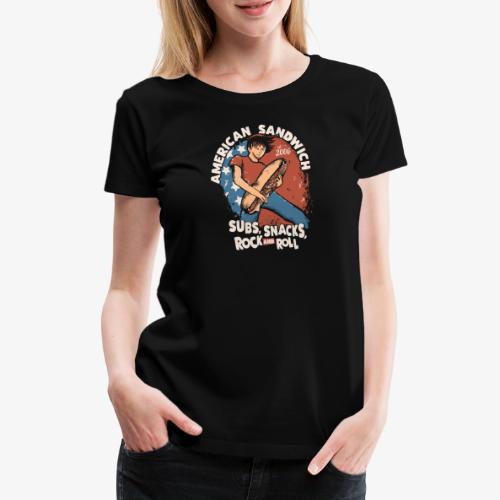 American Sandwich Rocker hell - Frauen Premium T-Shirt
