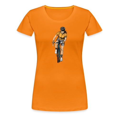 Radfahrerin - Frauen Premium T-Shirt