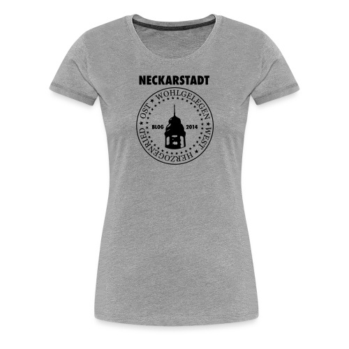 Neckarstadt Blog seit 2014 (Logo dunkel) - Frauen Premium T-Shirt