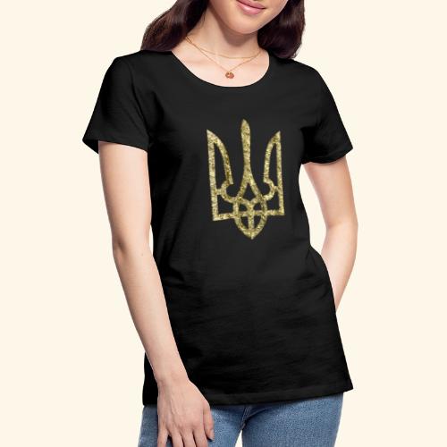 Ukraine Dreizack Symbol - Frauen Premium T-Shirt